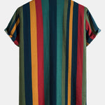 Colored Striped Button Up Shirt
