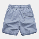 Turtle Print Button Up Shirt & Striped Swim Shorts