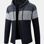 Color Block Hooded Sweater