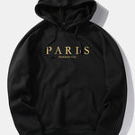 Paris Slogan Print Hoodie