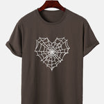 Spider Web Print T-Shirt
