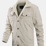 Regular Fit Teddy Lined Corduroy Jacket