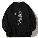 Dancing Skeleton Print Relaxed Sweatshirt