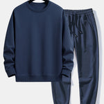Basic Relax Fit Crew Neck Sweatshirt & Jogging Pants
