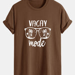 Regular Fit Vacay Mode Print Cotton T-Shirt
