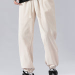 Drawstring Corduroy Joggers