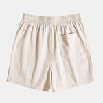 Tropical Print Shirt & Textured Cotton 5" Shorts