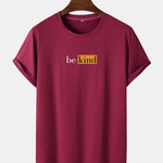 Be Kind Character Print Arc Hem T-Shirt
