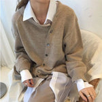 ALYCIA��� - Asymmetric Button Cardigan