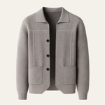 Valero Cashmere Cardigan Grey