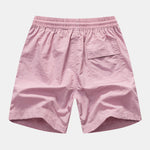 Flamingo Print Linen Look Cotton Button Up Shirt & Swim Shorts