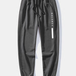 Balance Stripe Print Relax Fit Crew Neck Sweatshirt & Jogging Pants