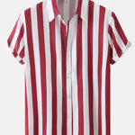 Stripe Print Shirt & Swim Shorts