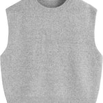Margovil Crewneck Knitted Pullover Sweater Vest