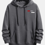 Paris Stripe Print Relax Fit Hoodie & Jogging Pants