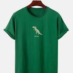 Cute Cartoon Dinosaur Print T-Shirt