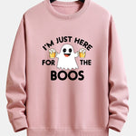 Beer Ghost Print Relax Fit Sweatshirt