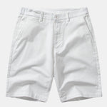 Wave Jacquard Knit V Neck Polo Shirt & Cotton Chino Shorts