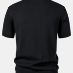 Stripe Knit Polo Shirt