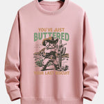 Cowboy Cat Print Relax Fit Sweatshirt