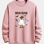 BOO HAW Cowboy Ghost Print Relax Fit Sweatshirt
