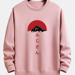 Mount Fuji Print Relax Fit Sweatshirt