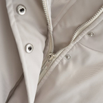 Stand Collar Pocket Zipper Short Cotton Coat