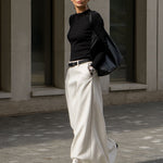 Stylish H-Line Solid Color Skirts Bottoms