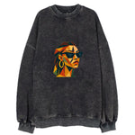 Woman With Sunglasses Vintage Sweatshirt