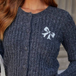 Shes The One Bow Detail Cardigan