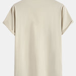 Dissolving Bear Print Cotton Arc Hem T-Shirt