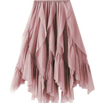ruffled gauze skirt