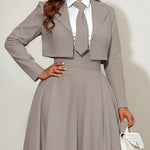 Long Sleeves Skinny Solid Color Notched Collar Blazer Outerwear