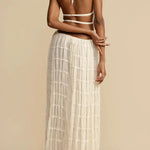 Passion and Romance Pleated Back Elastic Straps Adjustable Halter Tank