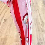 Pink and Red Santa Ribbed Set