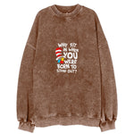 Why Fit In When You Were Born To Stand Out Autism Vintage Sweatshirt