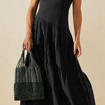 Boho Backless Sheath Skirt Resort Dress