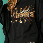 Christmas Sequin Casual Round Neck Long Sleeve Sweatshirt