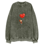 Heart Balloon Adventure Vintage Sweatshirt