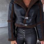 Venezia Buttoned Fur Long Sleeve Coat