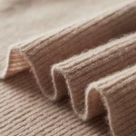 PURE EXTRA-FINE MERINO WOOL TWO TONE ZIPPER SWEATER POLO