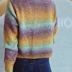 Rainbow Candy Color Sweater Jacket