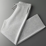 PURE EXTRA-FINE MERINO WOOL WIDE LEISURE TROUSERS