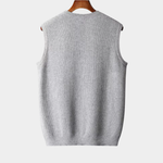 PURE EXTRA-FINE MERINO WOOL CREWNECK VEST