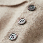 PREMIUM CASHMERE TWO TONE BUTTON POLO