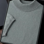 PREMIUM CASHMERE MOCK NECK T-SHIRT