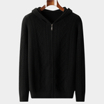 PURE EXTRA-FINE MERINO WOOL WINTERTIME ZIPPER HOODIE