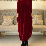 Elspeth | Cozy Draped Maxi Dress for Winter