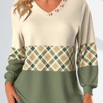 Annelie | Sweater with Checked Detail