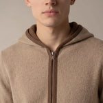 SANTONI CLASSIC HOODIE BROWN
